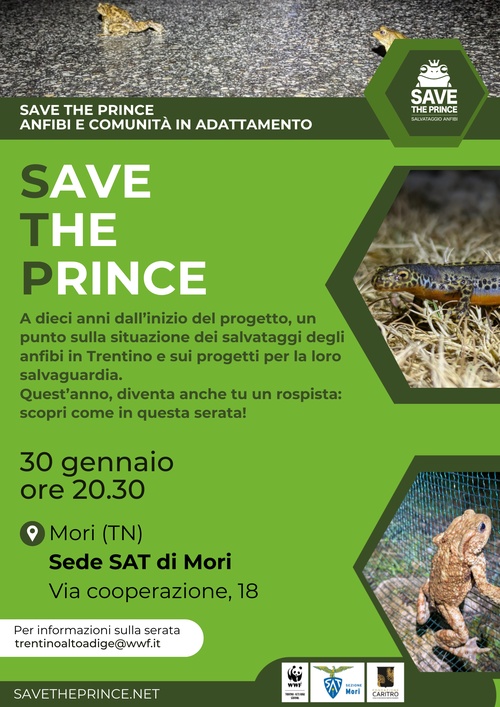 SAVE THE PRINCE: ANFIBI E COMUNITÀ IN ADATTAMENTO